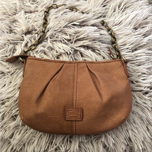Fossil Brown Leather Mini Bag - Picture 2 of 4